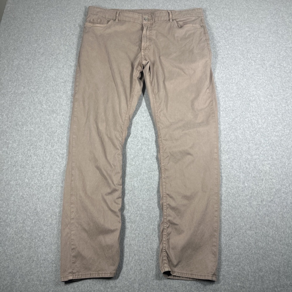 Peter Millar Crown Crafted Wayfare Pants Men's 38x32(36x31) Taupe Brown Stretch